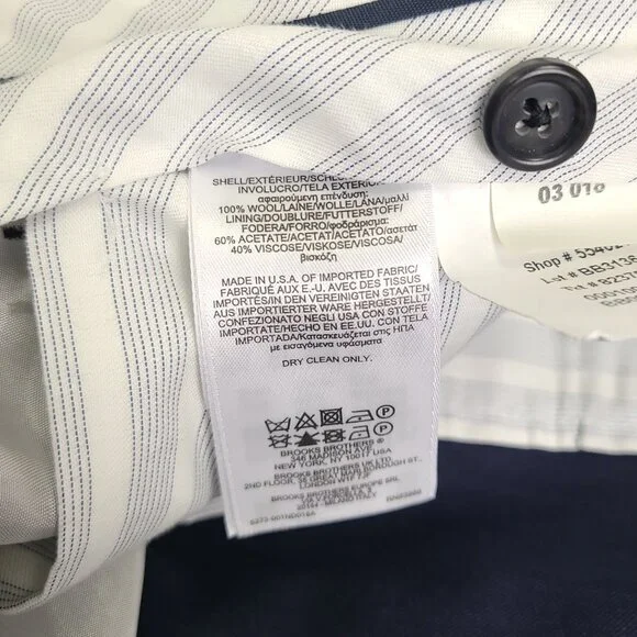 Brooks Brothers 1818 Regent Dress Pants W40xL30